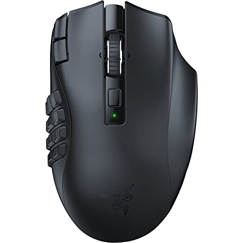 Razer Naga V2 HyperSpeed Wireless MMO Gaming Mouse: 19 Programmable