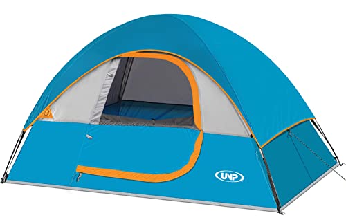 Camping Tent 2 Person, Waterproof Windproof Tent with Rainfly Easy