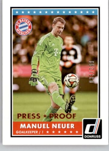 2015 Donruss Bronze Press Proof #40 Manuel Neuer SER/299 FC