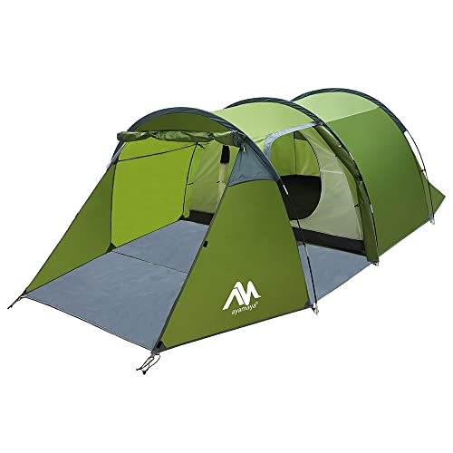 4 Person Tents for Camping, Ayamaya Tunnel Tent Camping with