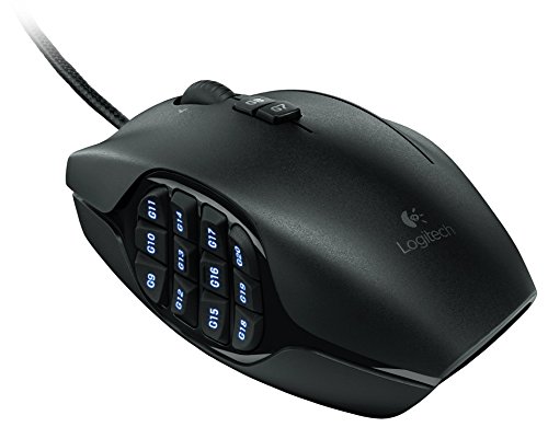 Logitech G600 MMO Gaming Mouse, RGB Backlit, 20 Programmable Buttons,