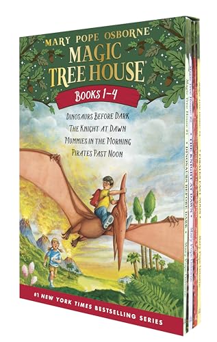 Magic Tree House Boxed Set, Books 1-4: Dinosaurs Before Dark,