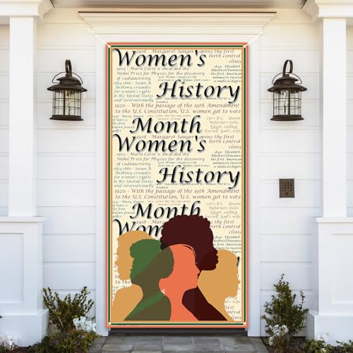 Women's History Month Door Cover Women's History Month Photo Backdrop