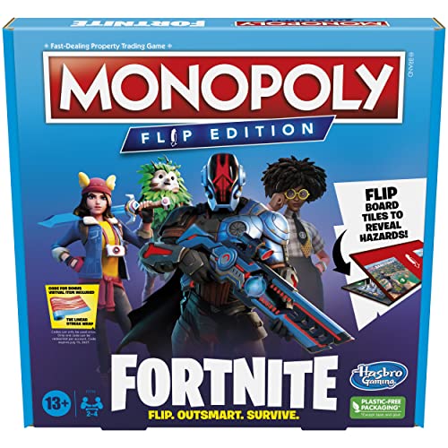 Hasbro Gaming Monopoly Flip Edition: Fortnite Board Game for Ages