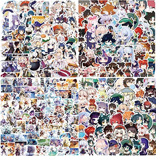 200 Pcs Genshin Impact Stickers,Anime Genshin Stickers Pack Teens Impact