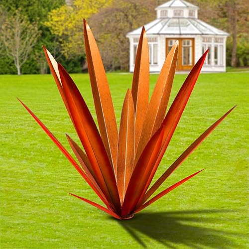 Large Leaf Thickened Metal Agave Plant Outdoor Decoration Desert Courtyard
