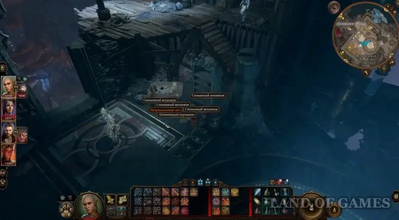 The destroyed tower in Baldur's Gate 3: how to disable the turrets and enable the elevator